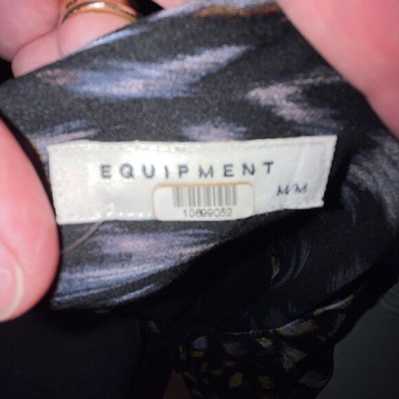 Equipment Femme Brees multicolor silk dress medium - Picture 6 of 7